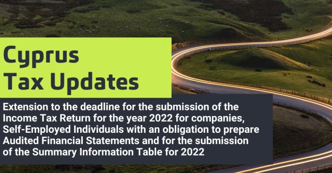 Extension to the deadline for the submission of the Income Tax Return for the year 2022
