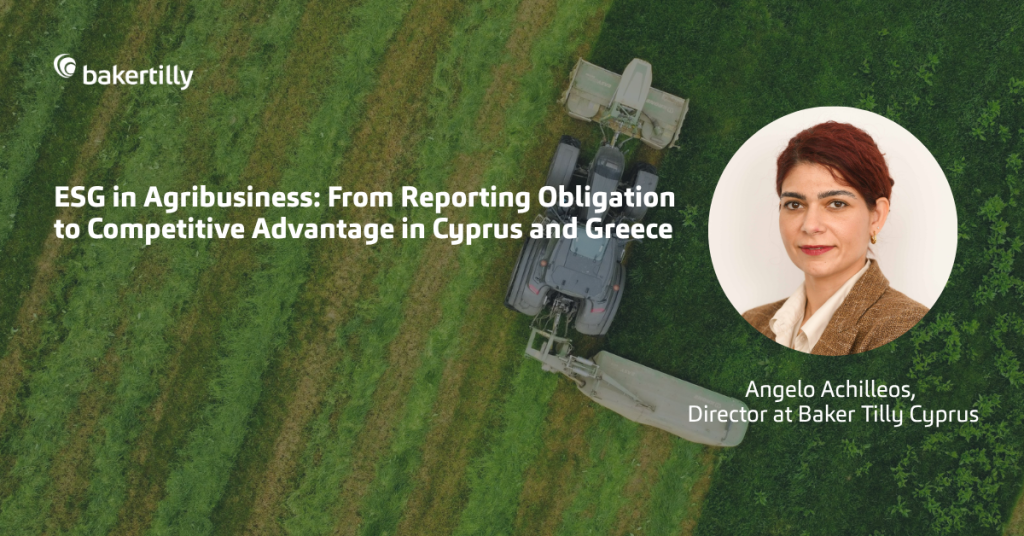 ESG in Agribusiness: From Reporting Obligation to Competitive Advantage in Cyprus and Greece